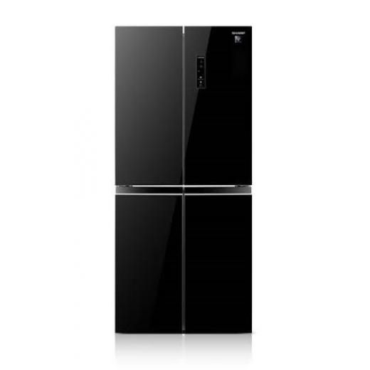 Sharp 4 Doors Refrigerator  560 Liter Glass Black