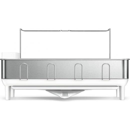 Simplehuman Steel Frame Dish Rack  White/White