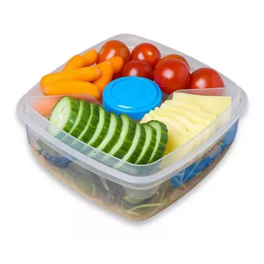 K Stationery | Lunch & Munch Lunch Box 1700 ml Blue Color