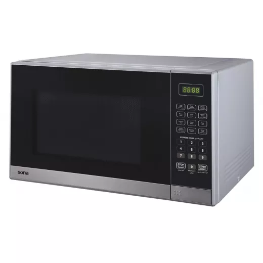 Sona Microwave Oven 38 L Silver With 6 Auto Cooking Menus