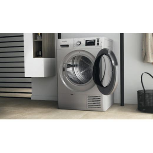 Whirlpool Condenser Dryer With Heat Pump 9kg A+++ Silver FreshCare-FFT D 9X 3SK GCC