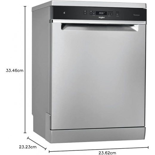 Whirlpool Dishwasher 8prog A+++ 9.5lit Inox+Power Clean