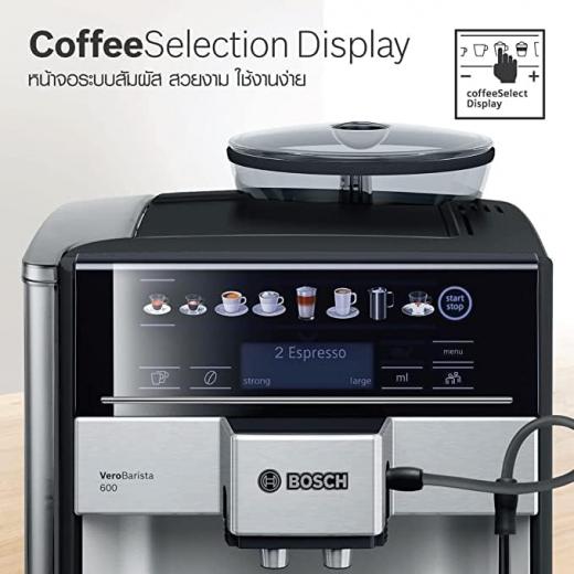 Bosch TIS65621RW Built-in Fully Automatic Coffee Machine, Vero Barista 600, Silver