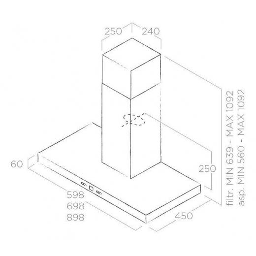 Elica CRUISE IX/A/90 Wall hood cm. 90 - stainless steel