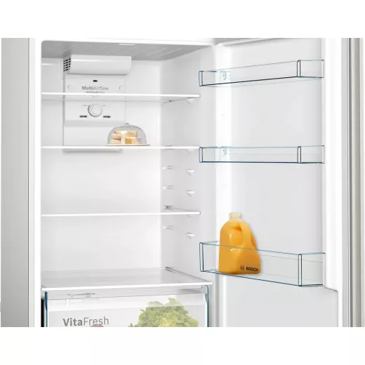 Bosch Top Mount Freezer-Fridge 70cm Serie 4 453Lit Inox