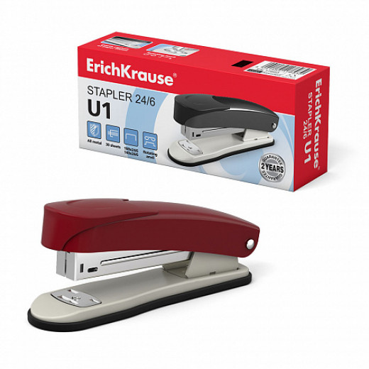 ErichKrause Stapler №24/6  Classic, assorted colors, up to 30 sheets