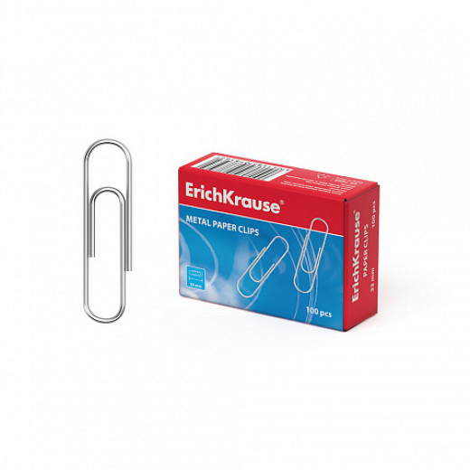 ErichKrause Paper clips plated 33mm, zinc