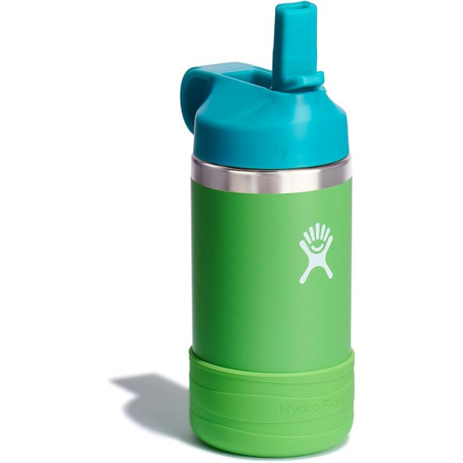 Hydro Flask 12 Oz Kids Wide Mouth Straw Cap and Boot Grass