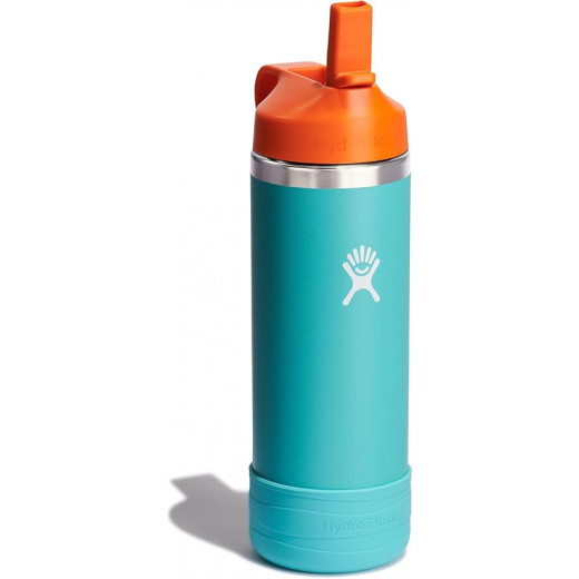 Hydro Flask 18 Oz Kids Wide Mouth Straw Cap Seaspray