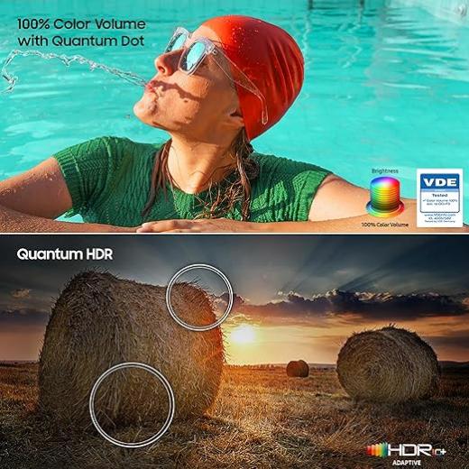 تلفزيون 4K Ultra HD Smart QLED مقاس 55 بوصة من سامسونج