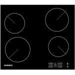 Samsung Ceramic Hob with 4 Cooking Zones, With Touch Control, Colour: Black, Material: Glass, C61R2AEE