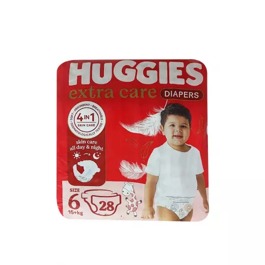 Huggies Extra Care Diapers Size 6 (15+KG) *28 Diapers