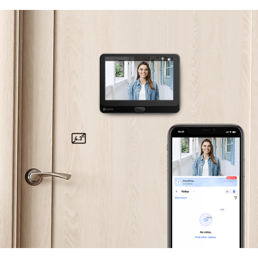 Ezviz Wire-free Peephole Doorbell HP4