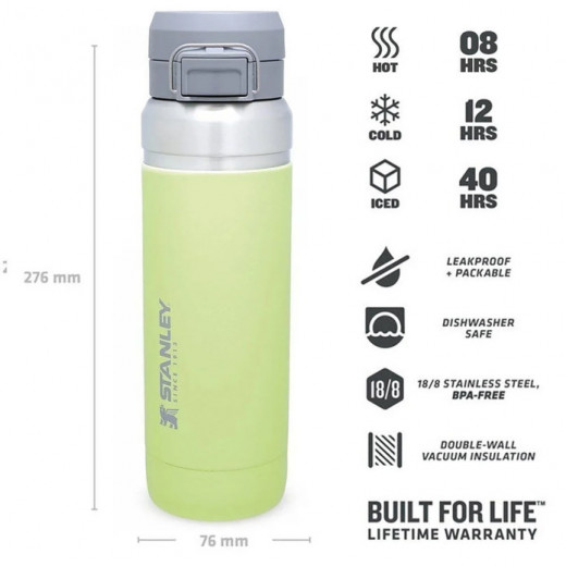 Stanley The Quick-Flip Water Bottle .7L / 24oz Citron color