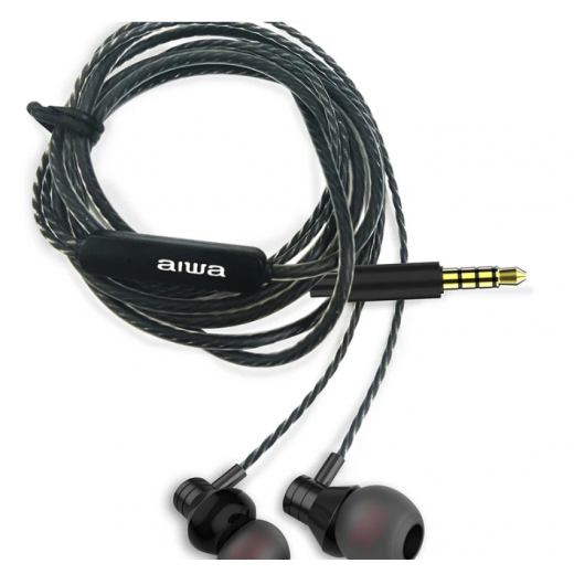 Aiwa Wired Earphones Black