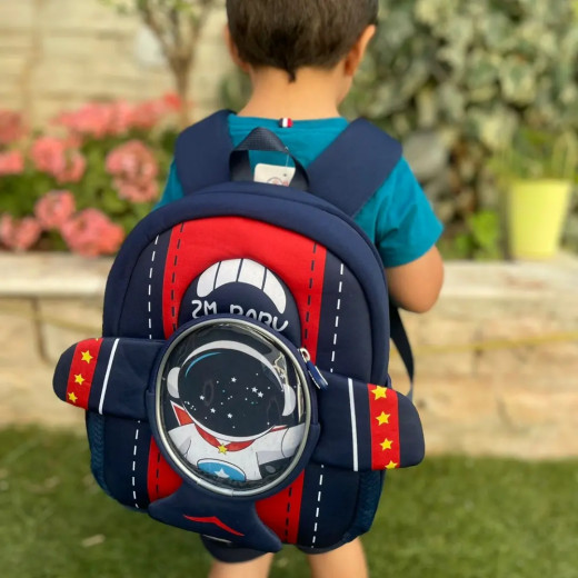 Genioworld Neoprene Astronaut Cartoon Kindergarden Children Backbag