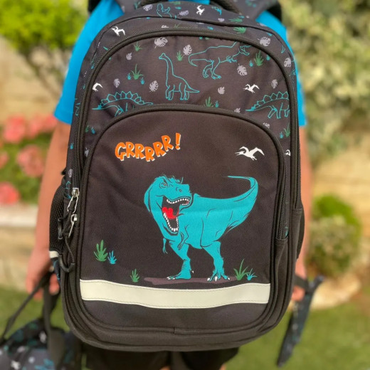 Boys School Backpack Backpack with Lunch Bag & Pencil Case Dragon