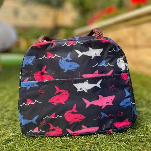 Lunch Bag Insulated Cooler Bag, Whale Design