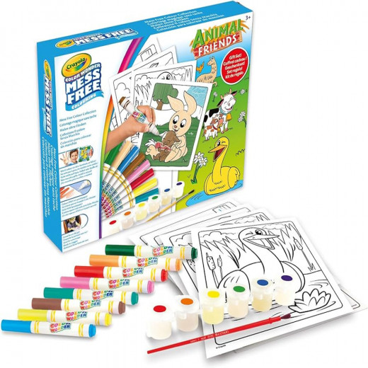 Crayola | Color Wonder Non Staining Farm Friends Gift Set: 30 Colouring Pages