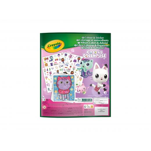 Crayola | Coloring book with stickers, 32 pages and 4 sticker sheets included Gabby's Dollhouse