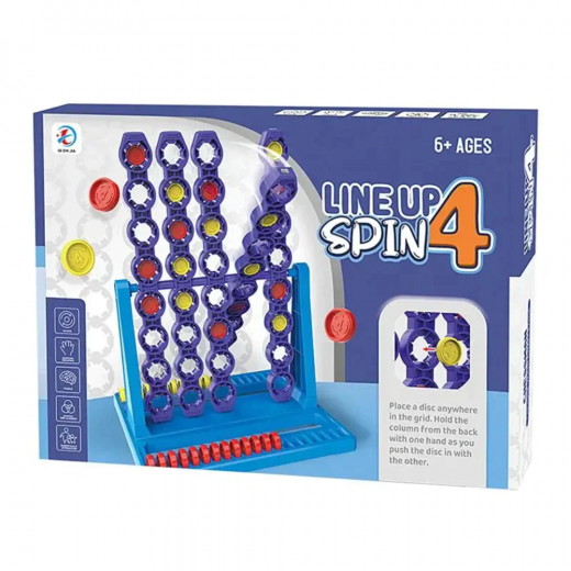 K Toys | Line Up Spin 4 Board Game