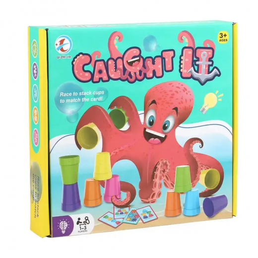 K Toys | Crazy Octopus Racing Stacking Cups Board Game