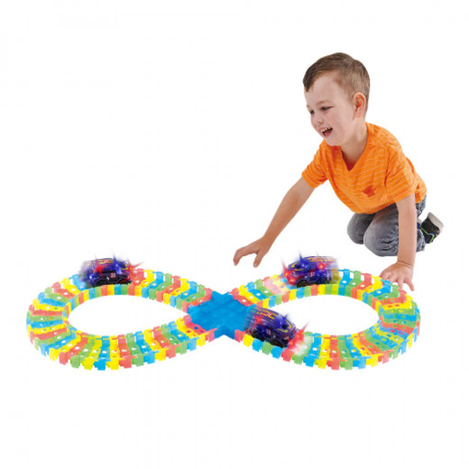 Play Go | Glow Racer Track Set | 85 pcs