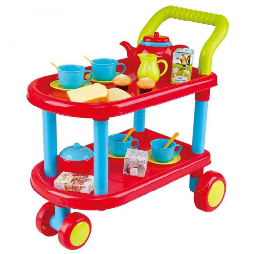 PlayGo Tea Time Trolley Set, 23-piece