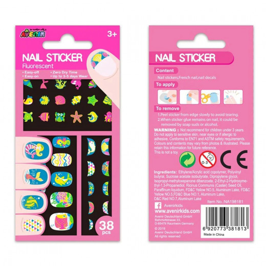 AVENIR - Nail Sticker Fluorescent - Under the sea