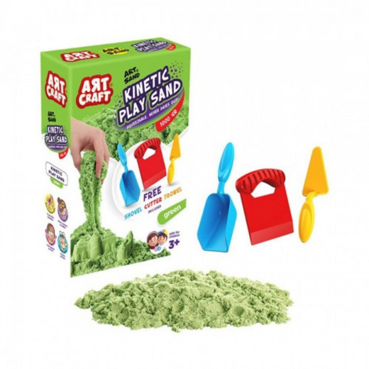 Art Craft | Kinetic Play Sand | Green | 1 kg