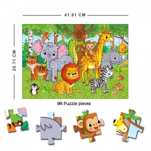 Dreamland  at the jungle jigsaw puzzle for kids 96 pcs