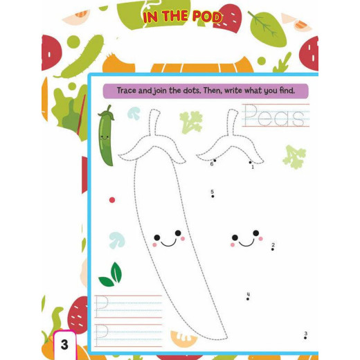 Dreamland | Write And Wipe Book | Vegetables | An Early Learning Book For Kids