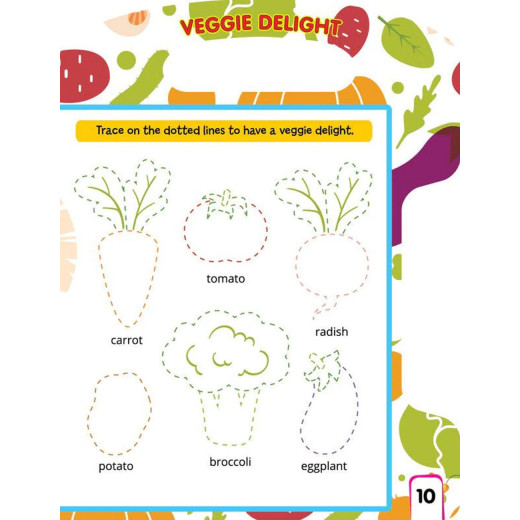 Dreamland | Write And Wipe Book | Vegetables | An Early Learning Book For Kids