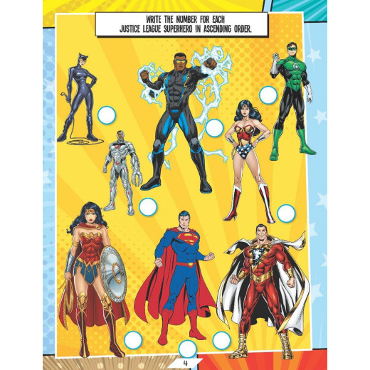 Dreamland | Justice League Stickers Activity And Coloring Book | A Drawing & Activity Book For Kids