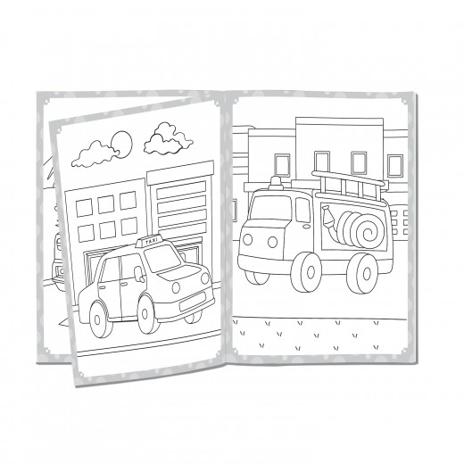 Dreamland | Publications My Ultimate Vehicles Coloring Fun Book With Free Crayons