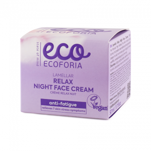 Ecoforia - Lavender Clouds Lamellar Relax Night Face Cream 50 ml