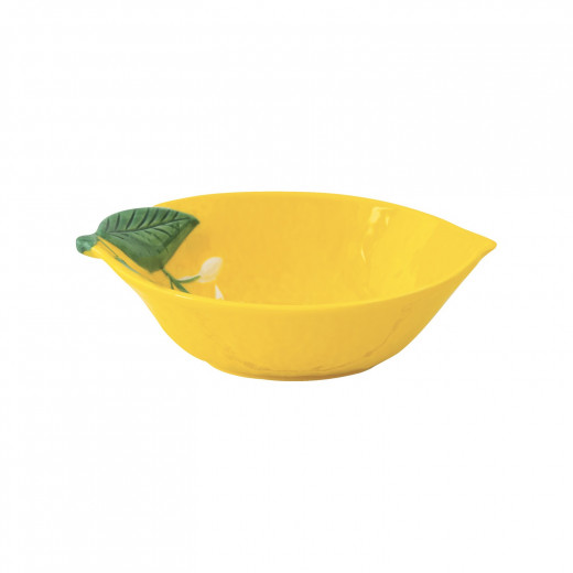 Easy Life Fleurs et Citrons 30x22cm Bowl - Yellow