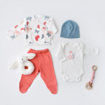 BiOrganic Wi̇Ld Flowers Newborn Set Pink (4 Years)