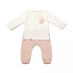 BiOrganic Koala Jungle Sweatshirt and Trousers Pink (9-12 Months)