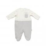 BiOrganic Koala Jungle Romper Grey (0-3 Months)