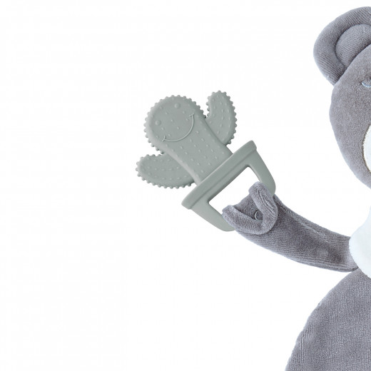 Babyjem My Sweet Bear Toy With Teether / Grey