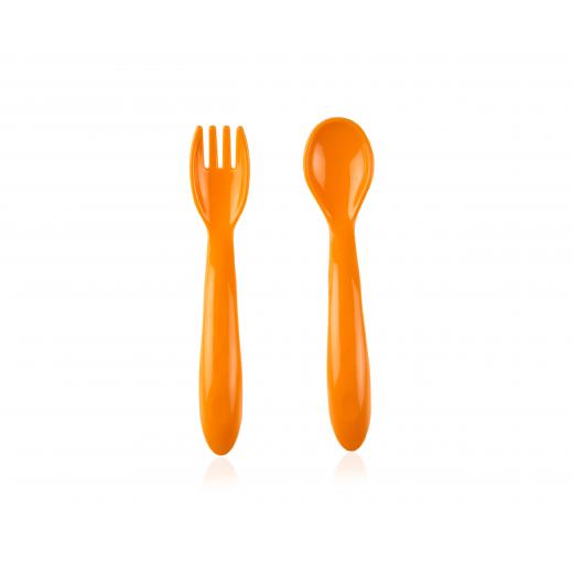 Babyjem Baby Spoon And Fork Set Yellow