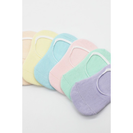 Bistyle 6-Pairs Baby Ballerina Socks (0-6 m) Colored