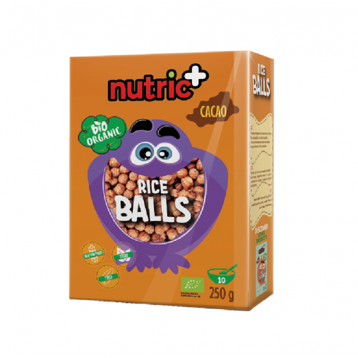 Nutric+ Organic Cocoa Rice Balls 250g