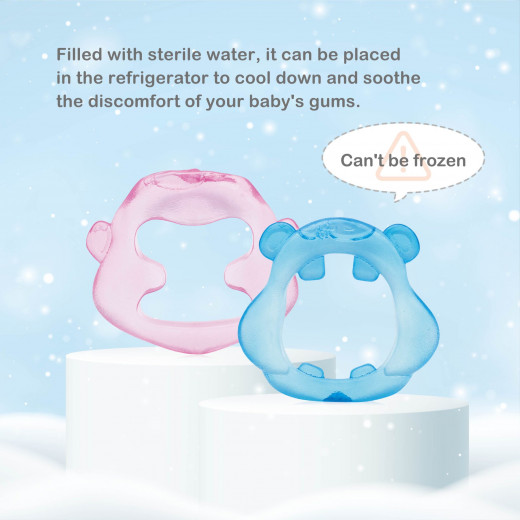 Farlin, Cooling Gum Soother and Teether, Blue, 4 months+