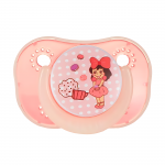 Farlin, Chu Chu Orthodontic Pacifier with Cover, Pink Color, 6M+