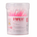 Farlin - Paper-Stem Cotton Buds 100 pieces, Pink