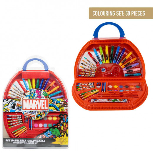 Cerda - Colouring Stationery Set 50 Piezas Marvel