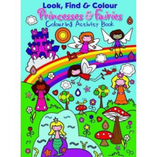 Look Find and Colour - Princesses and Fairies
