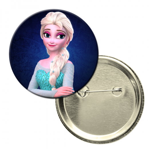 Button badge - Princess Elsa - style 2